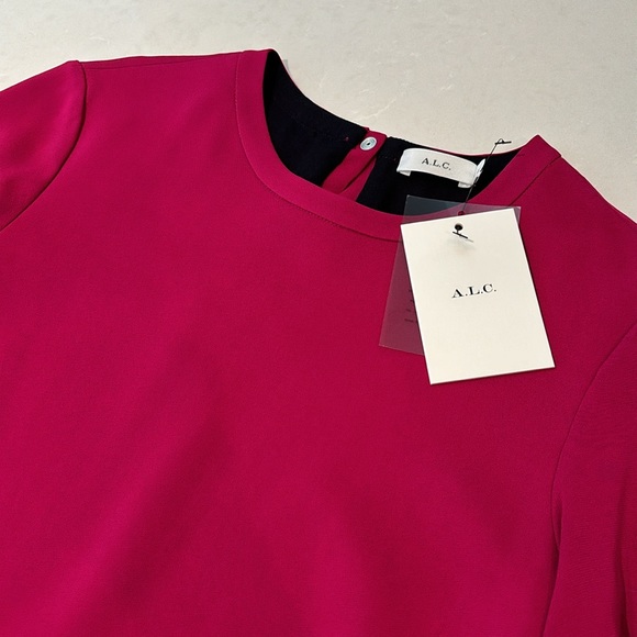 A.L.C. Adams Top- Scalloped Layered Hem NWT Sz 4 - Picture 5 of 9